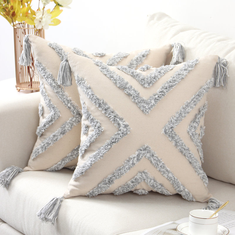 Dakota Fields Square Linen Pillow Cover & Reviews Wayfair